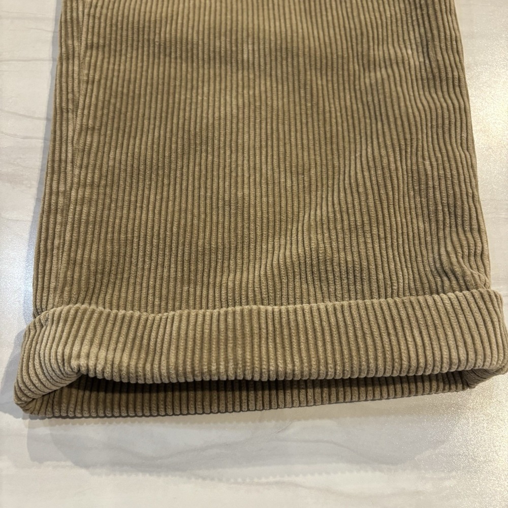 VTG Lands' End Men's Corduroy Pants 36 Tan/Khaki Double Pleated Traditional Fit - Picture 5 of 14